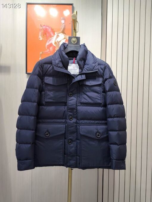 Moncler New Puffer Down Jacket Navy Blue