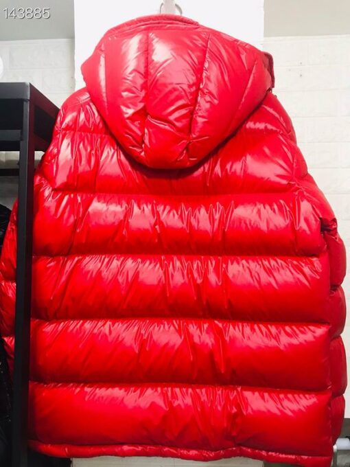 Moncler Maya Hooded Puffer Jacket Red