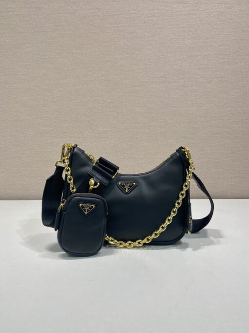 Prada Hobo Bag M-2 Black