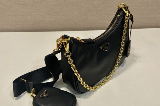 Prada Hobo Bag M-2 Black