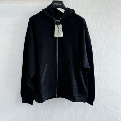 Balenciaga Zip Hoodie Black