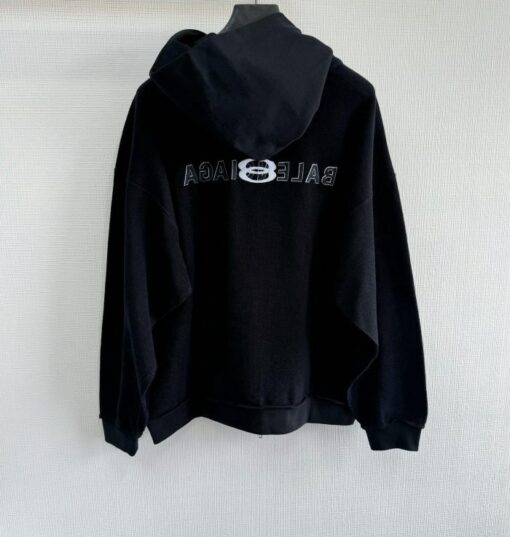 Balenciaga Zip Hoodie Black