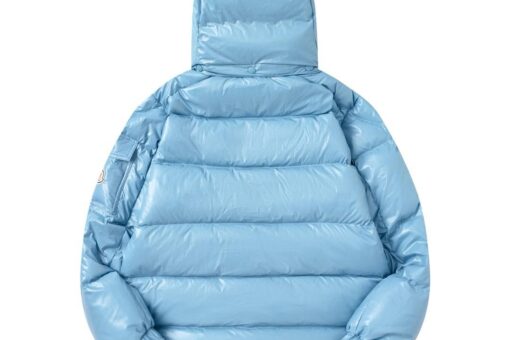 Moncler New Down Jacket Carolina Blue M-2