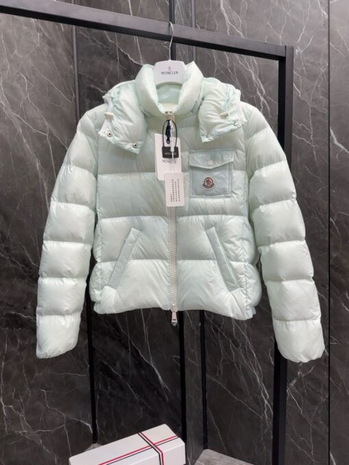 Moncler New Down Jacket Ice Blue