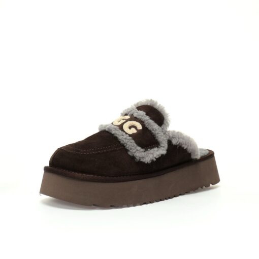 UGG Platform Logo Slipper Black