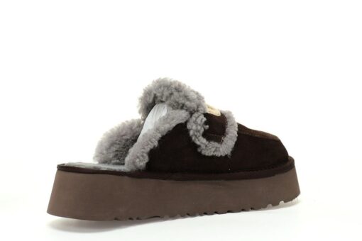 UGG Platform Logo Slipper Black