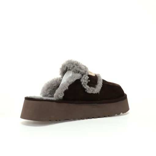 UGG Platform Logo Slipper Black