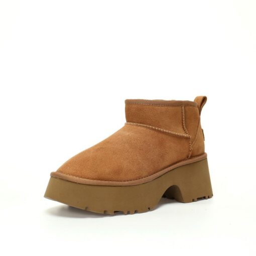 UGG Classic Ultra Mini New Heights Boot Chestnut - Image 3