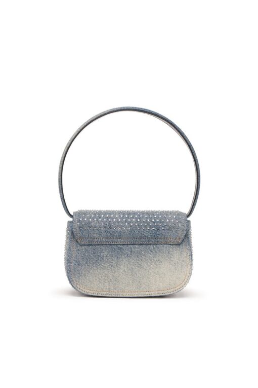 Diesel Iconic Shoulder Bag in Denim & Crystals - Image 2