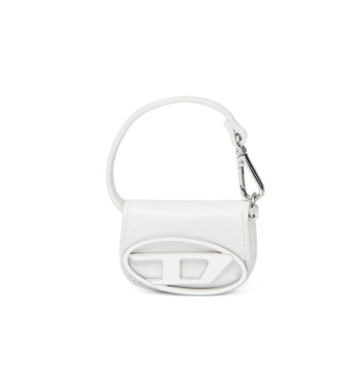 Diesel Leather Bag Charm White