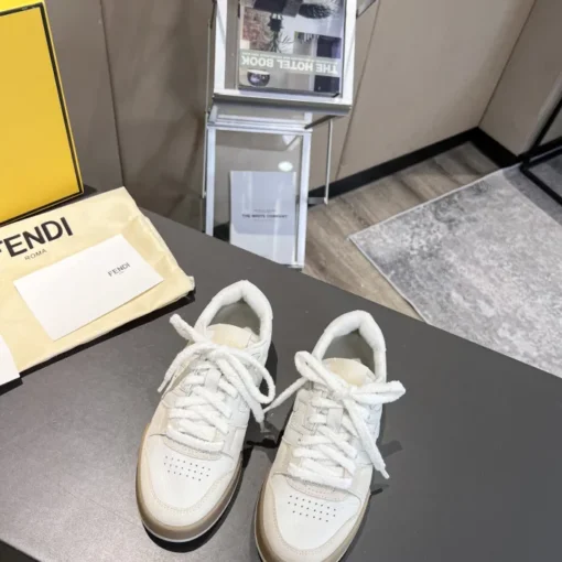 Fendi Match Low Top Sneaker Core White