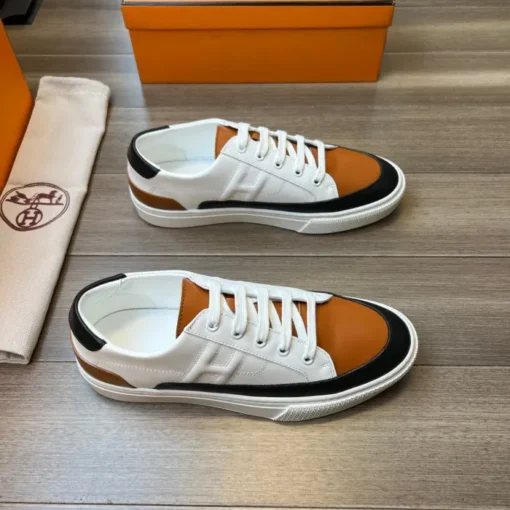 Hermes Deep Sneaker White Brown