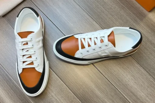 Hermes Deep Sneaker White Brown