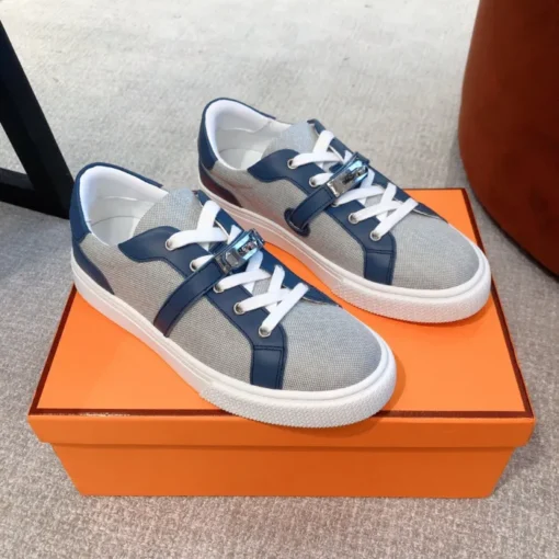 Hermes Day Sneaker Grey Blue