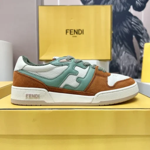 Fendi Match Low Top Sneaker Core Brown