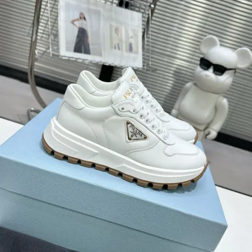 Prada 2024 New Leather Sneaker White