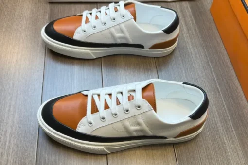 Hermes Deep Sneaker White Brown