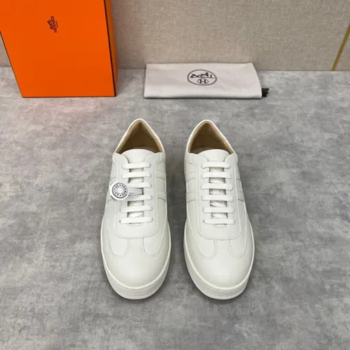 Hermes Boomerang Sneaker White