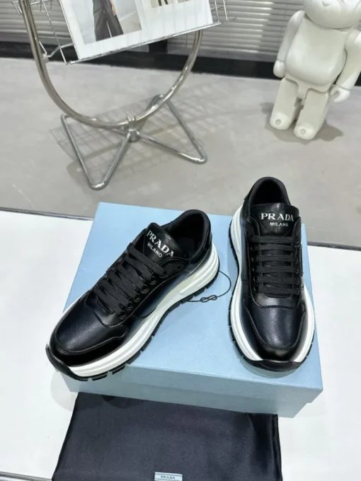 Prada 2024 New Leather Sneaker Black