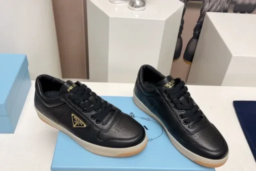 Prada Downtown Nappa Leather Sneaker Black