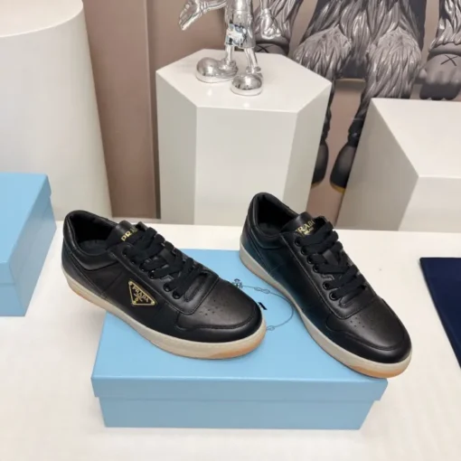 Prada Downtown Nappa Leather Sneaker Black