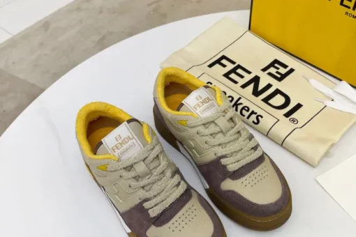 Fendi 2024SS Sneaker Beige Maroon