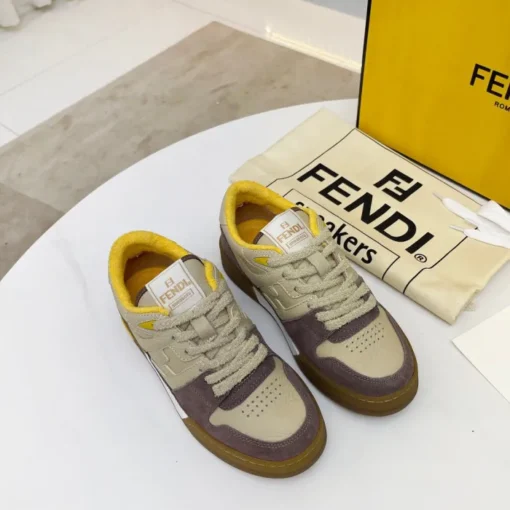 Fendi 2024SS Sneaker Beige Maroon