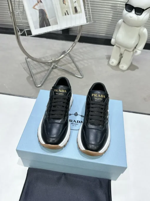 Prada 2024 New Leather Sneaker Black