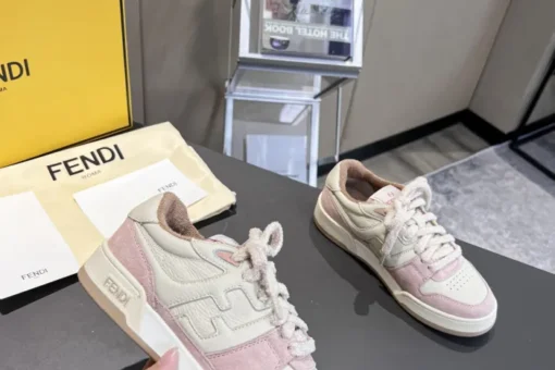 Fendi Match Low Top Sneaker Pink