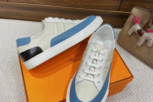 Hermes Deep Sneaker White Blue