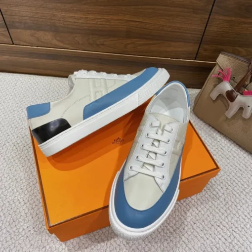 Hermes Deep Sneaker White Blue