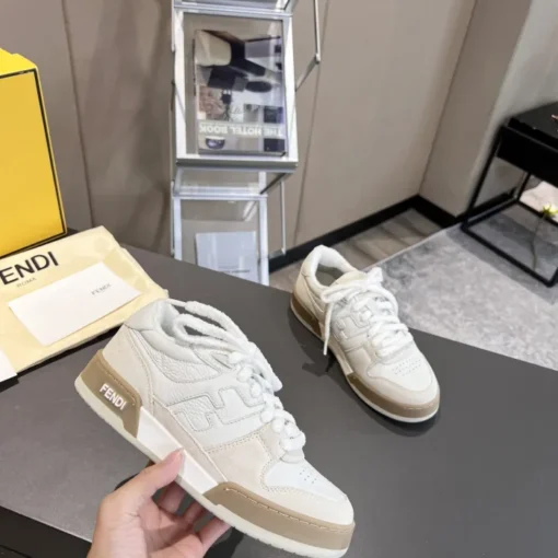 Fendi Match Low Top Sneaker Core White