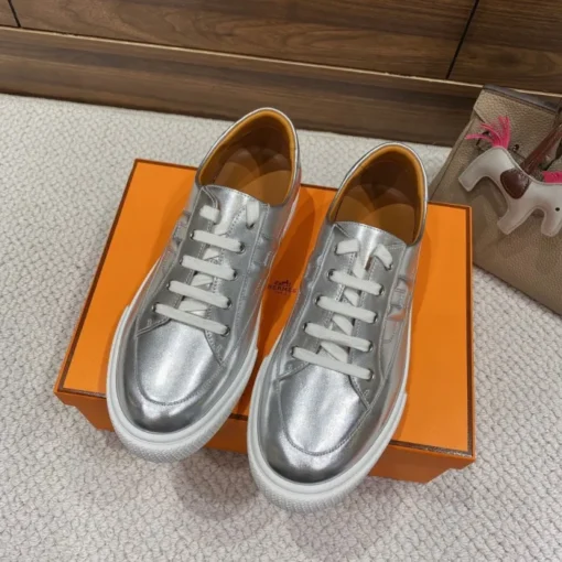 Hermes Deep Sneaker Silver