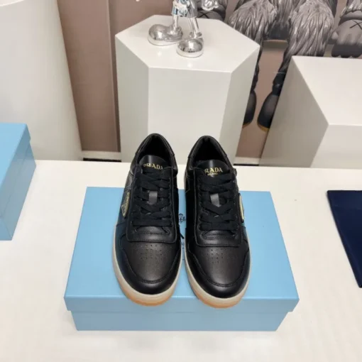 Prada Downtown Nappa Leather Sneaker Black