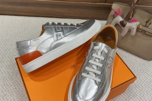 Hermes Deep Sneaker Silver