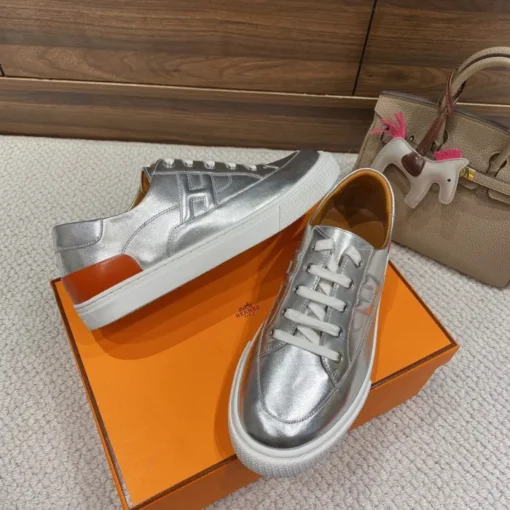 Hermes Deep Sneaker Silver