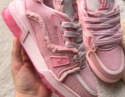 LV Trainer Sneaker Pink