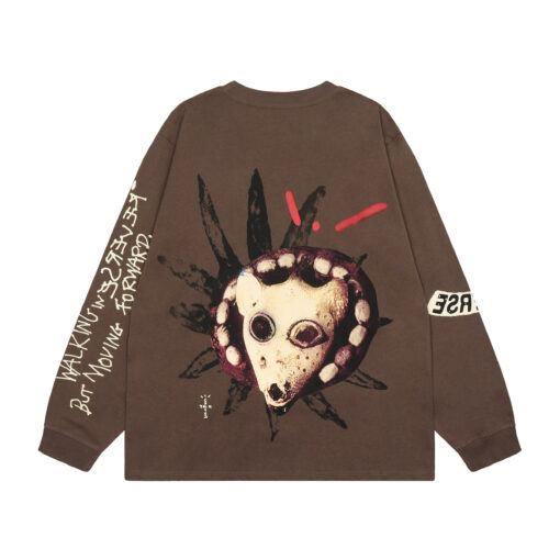 Travis Scott Reverse Jack Sweater Umber - Image 2