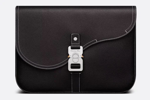 Dior Saddle A4 Pouch Black