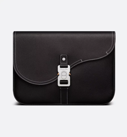 Dior Saddle A4 Pouch Black