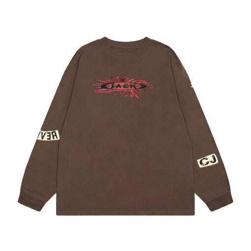 Travis Scott Reverse Jack Sweater Umber - Image 3