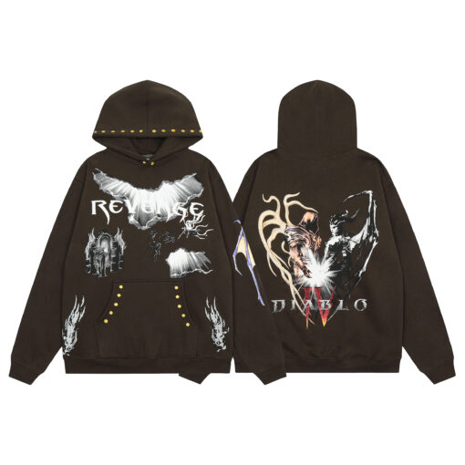 Travis Scott Revenge x Diablo Hoodie Black