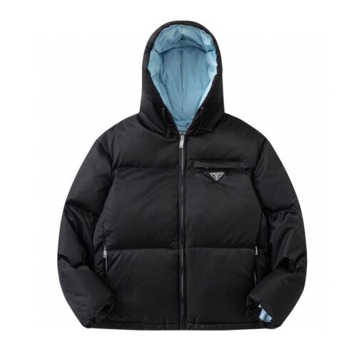 Prada New Puffer Jacket Black & Blue