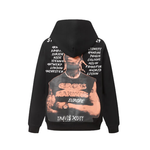 Travis Scott Utopia Circus Hoodie Black - Image 2