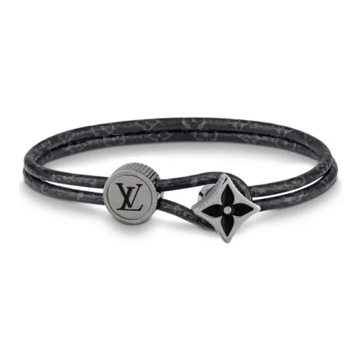 LV Metal Wristbands Unisex Black