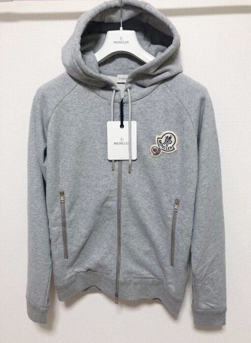 Moncler Maglia Hoodie Grey