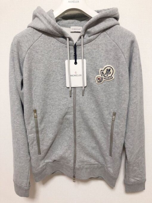 Moncler Maglia Hoodie Grey