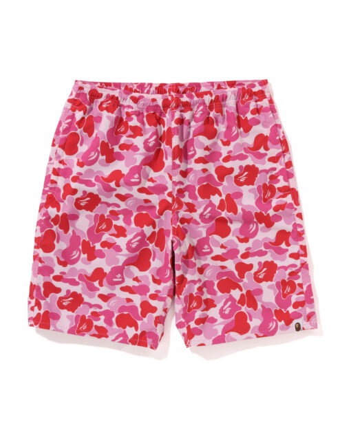 Bape ABC Camo Beach Shorts Pink