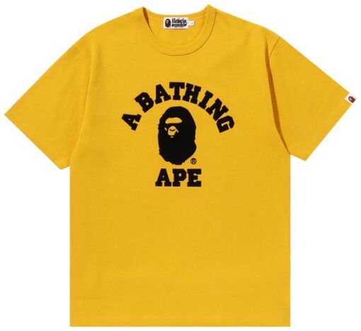 BAPE College Heavy Weight Tee 'Yellow'