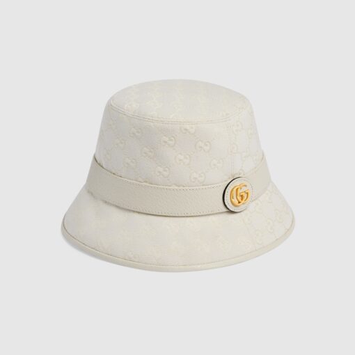 GG-Canvas Bucket Hat White